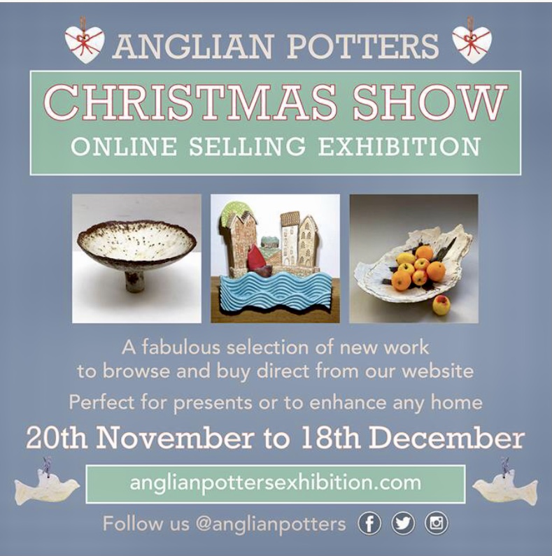 I am very happy partecipating in Anglian Potters‘ Christmas Show